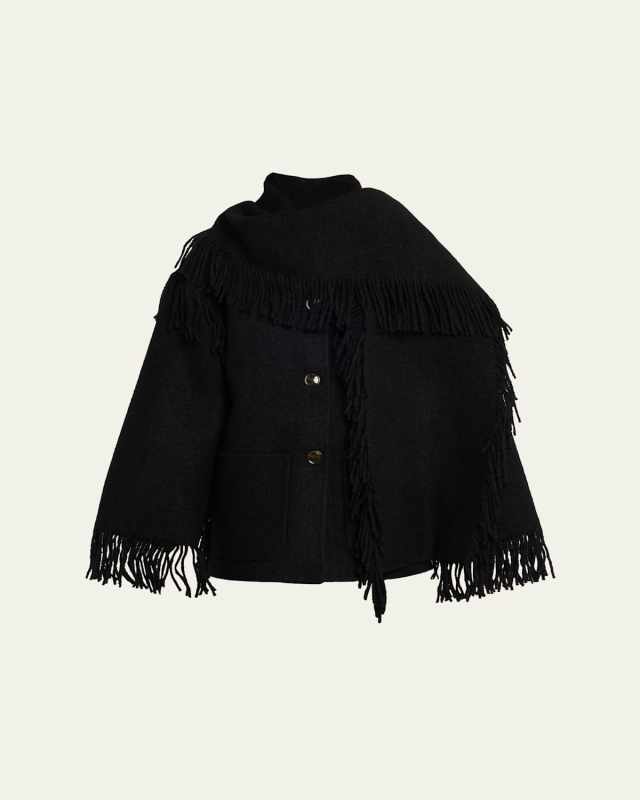 Fringed Scarf Jacket